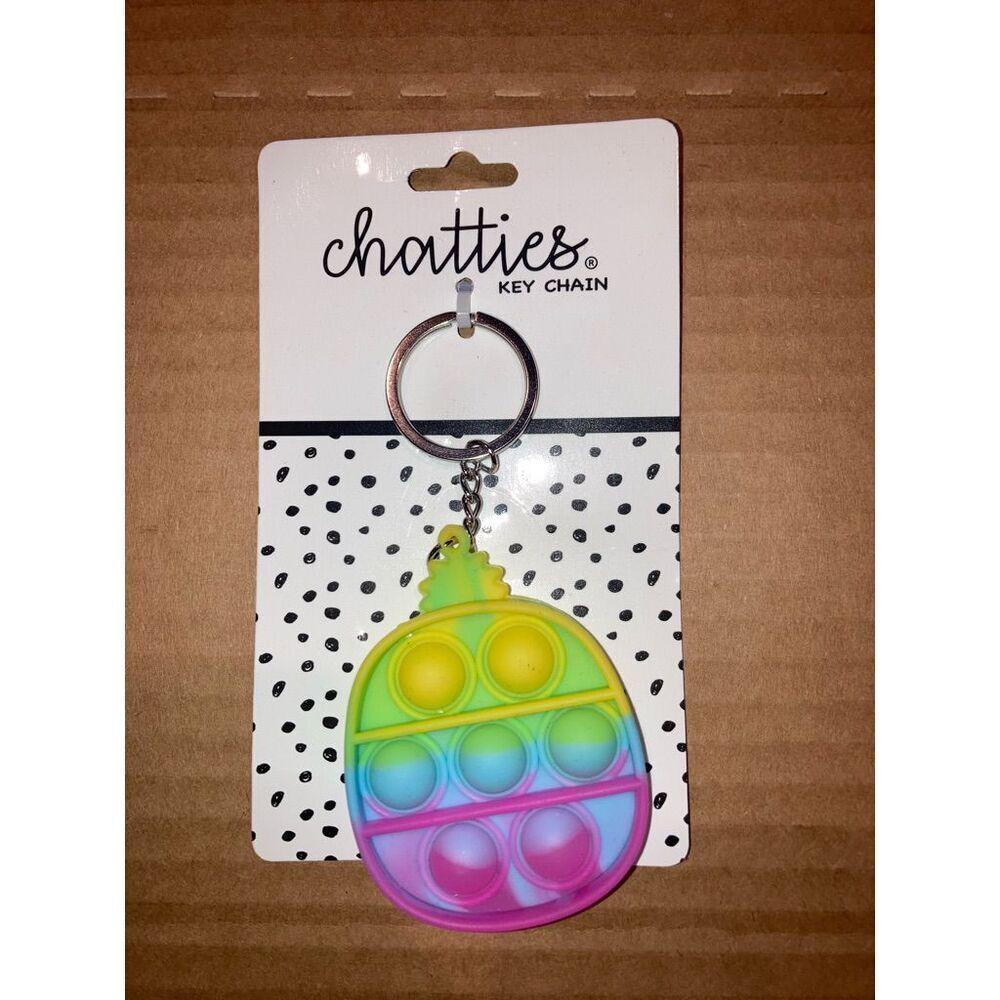 ☀️3/$9☀️ Chatties | Pineapple Fidget Key Chain